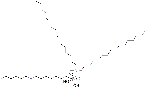 Trihexadecyl methyl ammonium dihydrogen phosphate Struktur