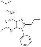 N-ISOBUTYL-2-METHYL-9-PHENYL-8-PROPYL-9H-PURIN-6-AMINE Struktur