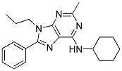 N-CYCLOHEXYL-2-METHYL-8-PHENYL-9-PROPYL-9H-PURIN-6-AMINE Struktur