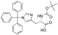 N-BOC-N-IM-TRITYL-L-HISTIDINE Struktur