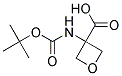 N-BOC-3-AMINOOXETANE-3-CARBOXYLIC ACID Struktur