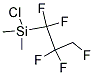 CHLORODIMETHYL-[(3-PENTAFLUORO)-PROPYL]-SILANE Struktur