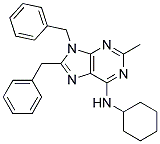 8,9-DIBENZYL-N-CYCLOHEXYL-2-METHYL-9H-PURIN-6-AMINE Struktur