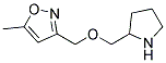 5-METHYL-3-[(2-PYRROLIDINYLMETHOXY)METHYL]-ISOXAZOLE Struktur