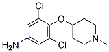 4-(1-METHYLPIPERIDIN-4-YLOXY)-3,5-DICHLOROBENZENAMINE Struktur