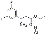 3-(S)-AMINO-3-(3,5-DIFLUOROPHENYL)PROPIONIC ACIDETHYL ESTER HYDROCHLORIDE Struktur