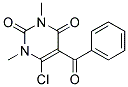 5-BENZOYL-6-CHLORO-1,3-DIMETHYL-1,2,3,4-TETRAHYDROPYRIMIDINE-2,4-DIONE, TECH Struktur