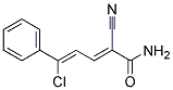 5-CHLORO-2-CYANO-5-PHENYLPENTA-2,4-DIENAMIDE, TECH Struktur