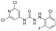 N1-(2,6-DICHLORO-4-PYRIDYL)-2-(2-CHLORO-6-FLUOROPHENYL)HYDRAZINE-1-CARBOXAMIDE, TECH Struktur