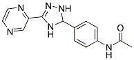 N-(4-(3,4-DIHYDRO-5-(PYRAZIN-2-YL)-2H-1,2,4-TRIAZOL-3-YL)PHENYL)ACETAMIDE Struktur