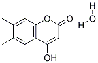 4-HYDROXY-6,7-DIMETHYLCOUMARIN HYDRATE Struktur