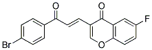 3-[(E)-3-(4-BROMOPHENYL)-3-OXOPROPENYL]-6-FLUORO-CHROMEN-4-ONE Struktur