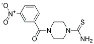 4-(3-NITRO-BENZOYL)-PIPERAZINE-1-CARBOTHIOIC ACIDAMIDE Struktur