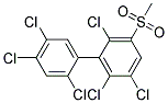 3-METHYLSULFONYL-2,2',4',5,5',6-HEXACHLOROBIPHENYL Struktur