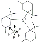 TRIARYLSULFONIUM HEXAFLUOROANTIMONATE Struktur