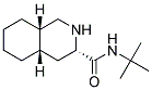 (3S,4AS,8AS)-DECAHYDRO-N-T-BUTYL-3-ISOQUINOLINECARBOXAMIDE Struktur