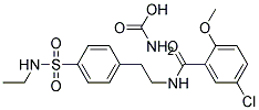 ETHYL 4-[2-(5-CHLORO-2-METHOXYBENZAMIDO)ETHYL]BENZENE SULFONAMIDE CARBAMATE Struktur