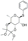 PHENYL 3,4-O-(2,3-DIMETHOXYBUTAN-2,3-DIYL)-1-THIO-A-L-RHAMNOPYRANOSIDE Struktur