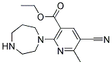 ETHYL 5-CYANO-2-(HOMOPIPERAZIN-1-YL)-6-METHYLNICOTINATE Struktur