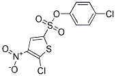 4-CHLOROPHENYL 5-CHLORO-4-NITROTHIOPHENE-2-SULPHONATE Struktur