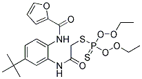 N2-[4-(TERT-BUTYL)-2-({2-[(DIETHOXYPHOSPHOROTHIOYL)SULPHANYL]ACETYL}AMINO)PHENYL]-2-FURAMIDE Struktur