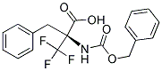 N-[(BENZYLOXY)CARBONYL]-ALPHA-(TRIFLUOROMETHYL)PHENYLALANIN Struktur