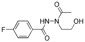 (4-FLUOROBENZAMIDO)-N-(2-HYDROXYETHYL)ACETAMID Struktur