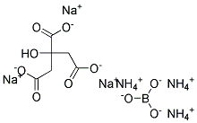 AMMONIUM CITRATE-SODIUM BORATE SOLUTION (ASTM FOR IRON) Struktur