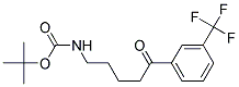 5-(N-BOC-AMINO)-3`-TRIFLUOROMETHYLPENTANOPHENONE Struktur