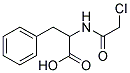 N-(chloroacetyl)-3-phenyl-DL-alanine  Struktur