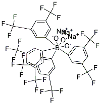 Sodium tetrkis[3,5-bis(trifluoromethyl)phenyl] borate Struktur