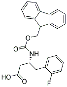 (R)-3-(Fmoc-amino)-4-(2-fluorophenyl)butyric acid Struktur