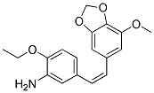 (Z)-2-Ethoxy-5-(2-(7-Methoxy-Benzo[D][1,3]Dioxol-5-Yl)Vinyl)Aniline Struktur