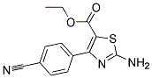 Ethyl 2-Amino-4-(4-Cyanophenyl)-5-Thiazole-Carboxylate Struktur