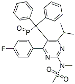 Diphenyl [4-(4-Fluorophenyl)-6-Isopropyl-2-[(N-Methyl-N-Methylsulfonyl)Amino]Pyrimidine-5-Yl-Methyl]Phosphine Oxide Struktur