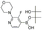 3-Fluoro-2-morpholin-4-ylpyridine-4-boronic acid, pinacol ester Struktur