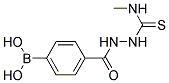 4-{[2-(Methylcarbamothioyl)hydrazino]carbonyl}benzeneboronic acid Struktur