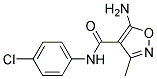 5-Amino-N-(4-chlorophenyl)-3-methylisoxazole-4-carboxamide Struktur