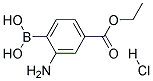 2-Amino-4-(ethoxycarbonyl)benzeneboronic acid hydrochloride Struktur