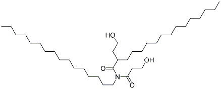 HYDROXYETHYL PALMITYL OXYHYDROXYPROPYL PALMITAMIDE Struktur