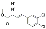 (E)-2-DIAZO-4-(3,4-DICHLORO-PHENYL)-BUT-3-ENOIC ACID METHYL ESTER Struktur