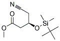 (R)-3-(TERT-BUTYL-DIMETHYL-SILANYLOXY)-4-CYANO-BUTYRIC ACID METHYL ESTER Struktur