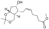 (Z)-7-((4AS,5R,6S,7AR)-6-HYDROXY-2,2-DIMETHYL-HEXAHYDRO-CYCLOPENTA[1,3]DIOXIN-5-YL)-HEPT-5-ENOIC ACID METHYL ESTER Struktur