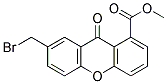 7-BROMOMETHYL-9-OXO-9H-XANTHENE-1-CARBOXYLIC ACID METHYL ESTER Struktur