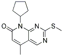 8-CYCLOPENTYL-5-METHYL-2-METHYLSULFANYL-8H-PYRIDO[2,3-D]PYRIMIDIN-7-ONE Struktur