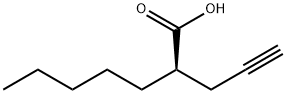 R-2-PROP-2-YNYL-HEPTANOIC ACID Struktur