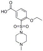 4-ETHOXY-5-(4-METHYLPIPERAZIN-1-SULFONYL)BENZOIC ACID Struktur