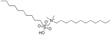 Didodecyl dimethyl ammonium hydrogen sulfate Struktur