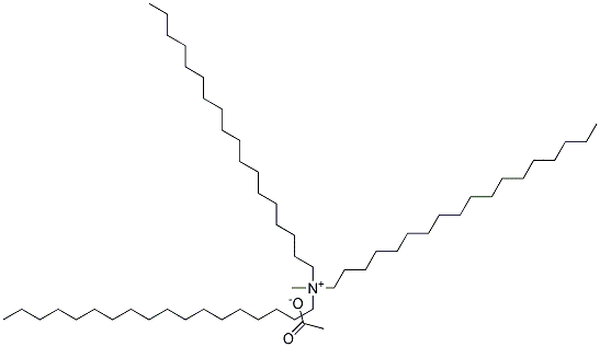 Trioctadecyl methyl ammonium acetate Struktur