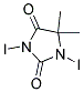 Diiododimethylhydantoin Struktur